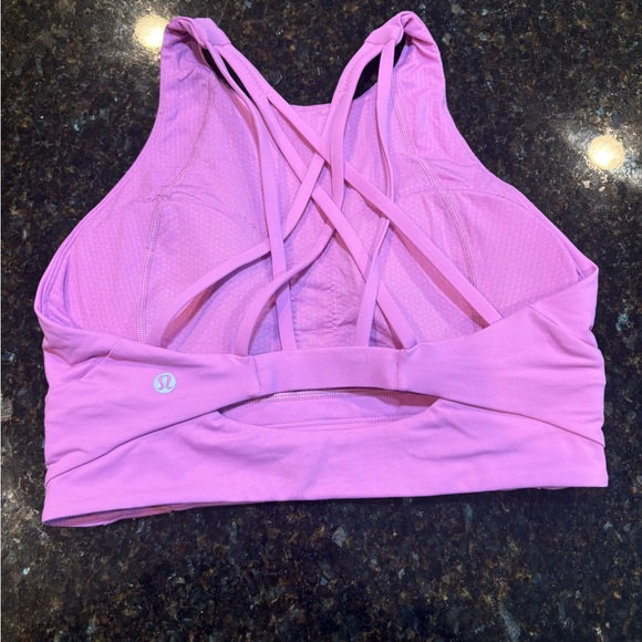 Lululemon Athletica Nwt Pink Energy High Neck Bra - Picture 1 of 3